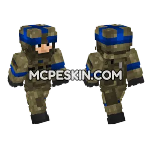 Ukrainian Army Assault Troop Minecraft Bedrock skin