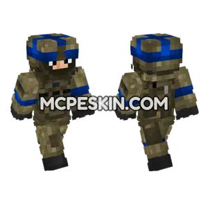 Ukrainian Army Assault Troop Minecraft Bedrock skin