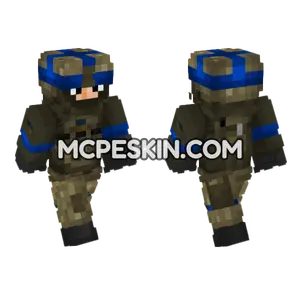 Ukrainian Army Assault Troop Minecraft Bedrock skin