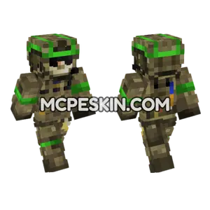 Ukrainian Army Soldier Minecraft Bedrock skin