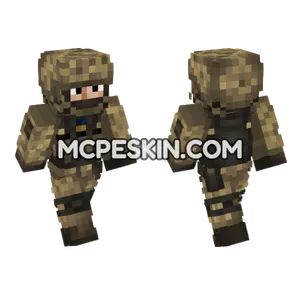 Ukrainian Army Soldier Minecraft Bedrock skin