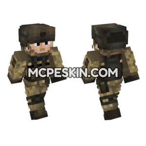 Ukrainian Army Soldier V2 Minecraft Bedrock skin