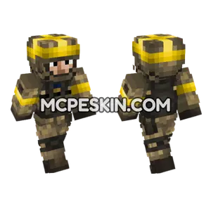 Ukrainian Army Soldier V5 Minecraft Bedrock skin