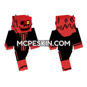 Underfell Sans Skin Minecraft Bedrock skin