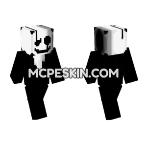 Undertale Gaster Skin Minecraft Bedrock skin