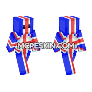 United Kingdom Flag Outfit Minecraft Bedrock skin