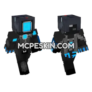 Upgraded Titan Cameraman Minecraft Bedrock skin