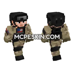 US Army Delta Force Operator Minecraft Bedrock skin