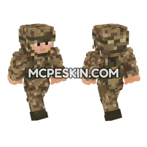 US Army Gulf War Soldier Minecraft Bedrock skin