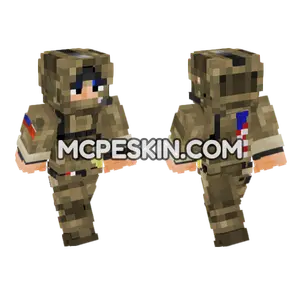 US Army SOF Green Beret Minecraft Bedrock skin
