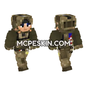 US Army Sof Greenberets Minecraft Bedrock skin