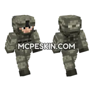 US Army Soldier UCP Minecraft Bedrock skin