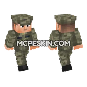 US Army Soldier UCP Minecraft Bedrock skin