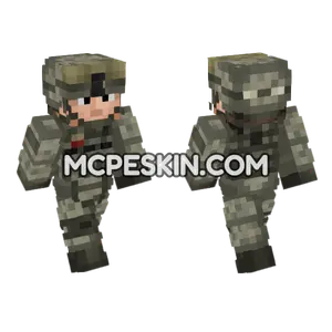 US Army Soldier UCP Minecraft Bedrock skin