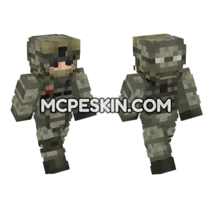 US Army Soldier UCP Minecraft Bedrock skin