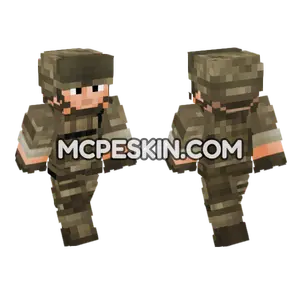 US Army Soldier V1 Minecraft Bedrock skin