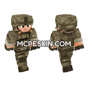 Us Army Soldier V2 Minecraft Bedrock skin