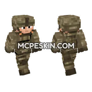 US Army Soldier V3 Minecraft Bedrock skin