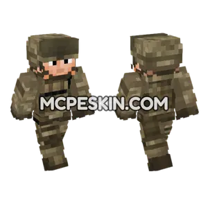 US Army Soldier V4 Minecraft Bedrock skin
