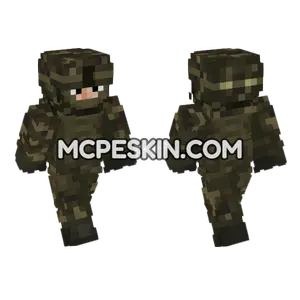 Us Army Soldier Woodland Minecraft Bedrock skin