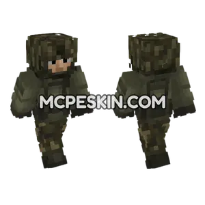 Us Army Soldier Woodland Minecraft Bedrock skin