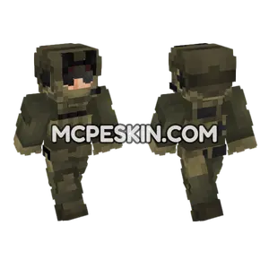 US FBI Hostage Rescue Team Minecraft Bedrock skin