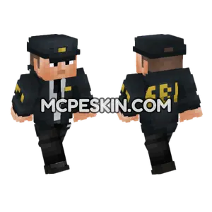 US Federal Bureau of Investigations Minecraft Bedrock skin