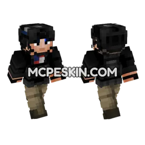 US Secret Service Police V3 Minecraft Bedrock skin