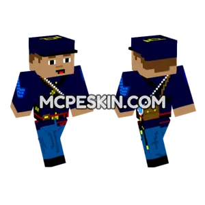 USA Civil War Sergeant Minecraft Bedrock skin