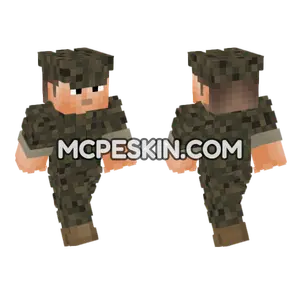 USMC Desert Soldier Minecraft Bedrock skin