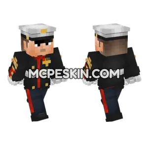 USMC Dress Uniform Minecraft Bedrock skin