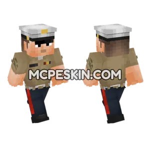 USMC Dress Uniform V2 Minecraft Bedrock skin
