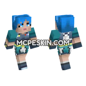 Vela Blue Outfit Minecraft Bedrock skin