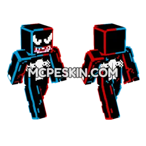 Venom Eddie Brock Spider-Man Minecraft Bedrock skin