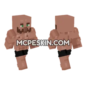 Villager Chad Minecraft Bedrock skin