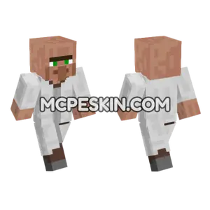 Villager Librarian Minecraft Bedrock skin