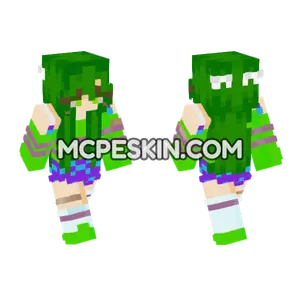 Viridia Green Outfit Minecraft Bedrock skin