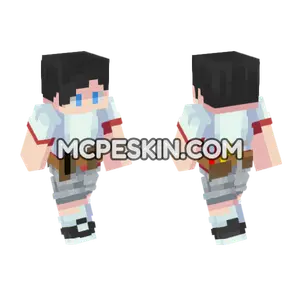 Voltedge White Outfit Minecraft Bedrock skin