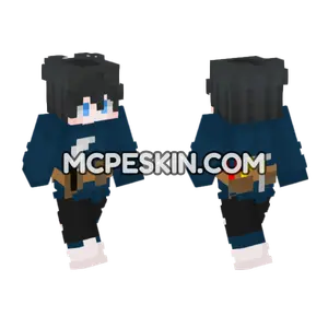 Wattworks Blue Outfit Minecraft Bedrock skin
