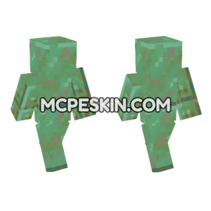 Weathered Copper Block Minecraft Bedrock skin
