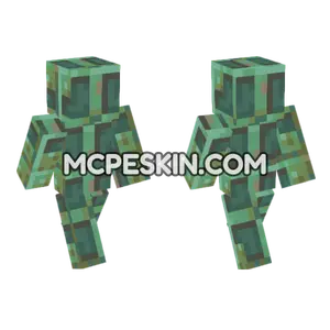 Weathered Copper Bulb Minecraft Bedrock skin