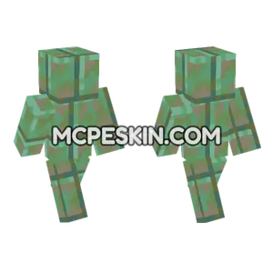 Weathered Cut Copper Minecraft Bedrock skin
