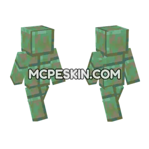 Weathered Cut Copper Minecraft Bedrock skin
