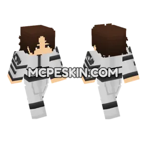 White Lab Coat Minecraft Bedrock skin