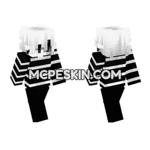 White Shadow Skin 4 Minecraft Bedrock skin