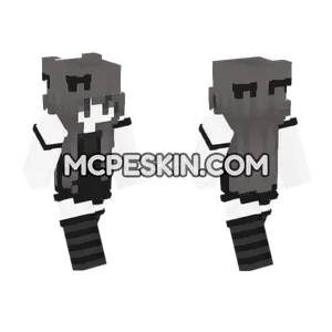 White Shadow Skin 8 Minecraft Bedrock skin