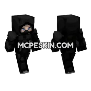 Wise Black Ninja Minecraft Bedrock skin