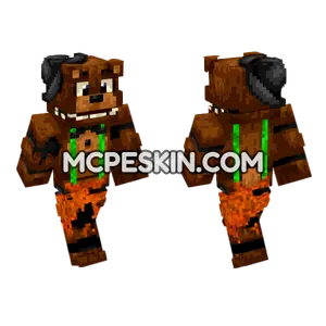 Withered Showtime Freddy Minecraft Bedrock skin