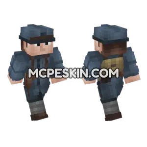 WW1 French Army Soldier Minecraft Bedrock skin