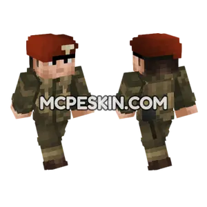 WW2 British Paratrooper Minecraft Bedrock skin